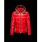 Moncler Zin Ultralight Detachable Hood Rød Vinterjakke Wool Nylon Herre 41236575WM